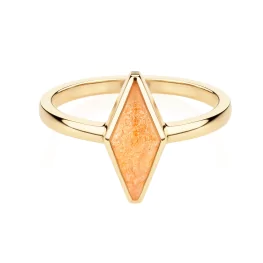 Złoty pierścionek z kamieniem słonecznym TP0200ZKS