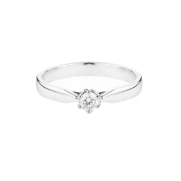 Pierścionek z białego złota z diamentem TP0056BDT