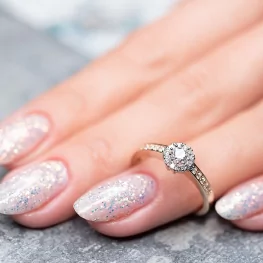 Pierścionek z różowego złota z diamentami TP0051RDT Pierścionek z różowego złota z diamentami TP0051RDT