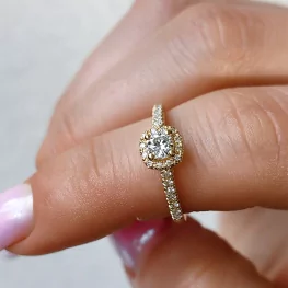Złoty pierścionek z diamentami TP0122ZDT Złoty pierścionek z diamentami TP0122ZDT