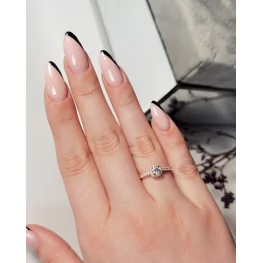 Pierścionek z różowego złota z diamentami TP0122RDT Pierścionek z różowego złota z diamentami TP0122RDT
